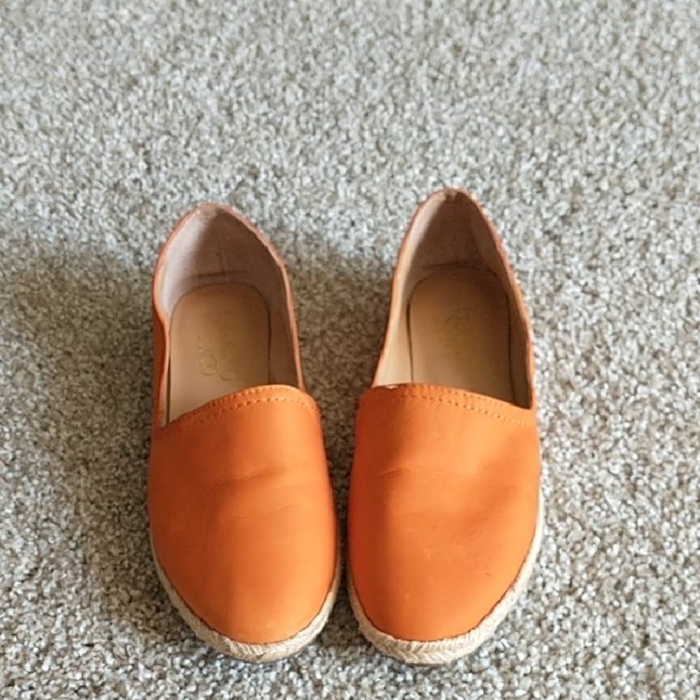Franco Sarto Orange Espadrille Slip-Ons